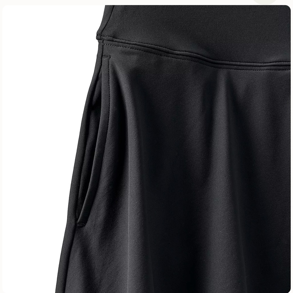 Lands end High Waisted Swim skirt Tulip Hem Skort Color black - Picture 6 of 7